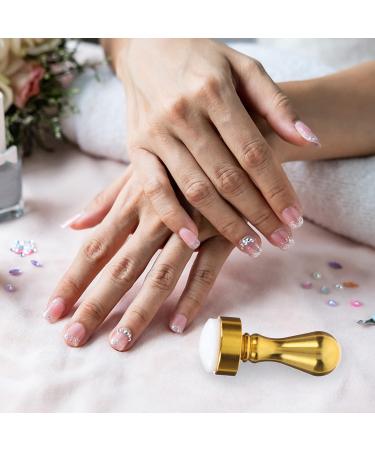 Minkissy Nail Art Stamper & Stamping Plates Set - Silicone Jelly with Scraper for DIY Nail Decor (Golden) - Perfect for International Shipping - Buy Online on GoSupps.com