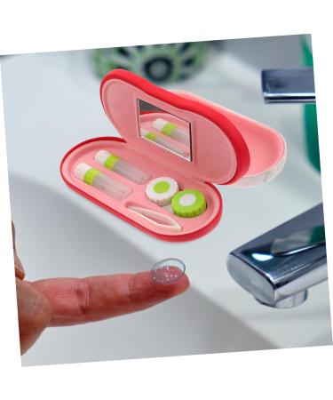 Solustrie Double-Lens Sunglasses Case - Pink Mirror Travel Kit for Contacts & Accessories | Practical Storage Solution - Buy Online on GoSupps.com