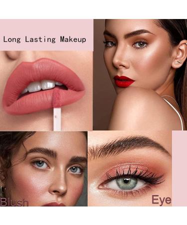 3 Colors Matte Liquid Lipstick Set Nude Velvety Long Lasting Non-Stick Cup Long Lasting Waterproof Lipstick Matte Lipstick Gift for Women - Buy Online on GoSupps.com