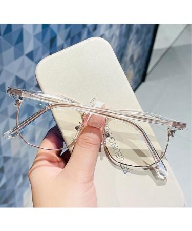 Fuqinqingoz Blue Light Blocking Glasses - Classic Computer Reading Glasses for Tired Eyes - C4 Flat Light Mirror (+0.00 Size) - Buy Online on GoSupps.com
