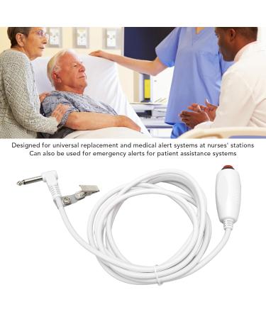 Pomya Nurse Call Cord | 9.8ft Waterproof Push Cord for Medical Alert Systems | Red Momentary Call with Bed Sheet Clip - Buy Online on GoSupps.com