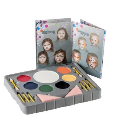 Goodmark 631217 - Clown make-up set make-up make-up pencils applicators sponges and make-up instructions
