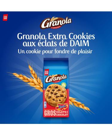 Granola - Extra Cookie Chocolate & Suede - With Big Chocolate Shards - Bag of 8 Cookies (184g) - Buy Online on GoSupps.com