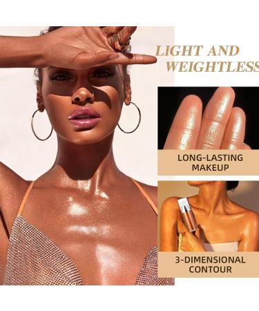 Moisturizing Liquid Body Shimmer: Glitter Oil for Silky Illumination - Body Highlighter & Bronzer Drops - Buy Online on GoSupps.com