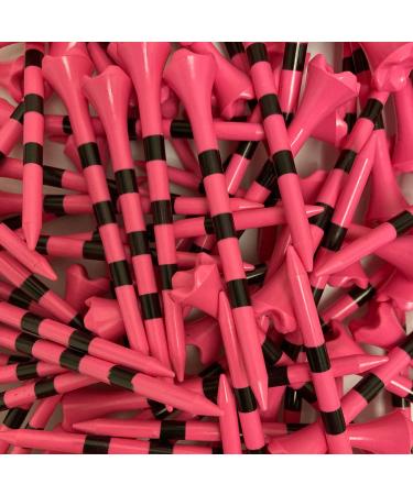 3-1/4" Pride Performance Golf Tee Striped, 100 Count Citrus Pink