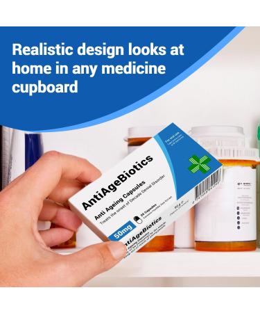 AntiAgeBiotics - Funny Joke Pill Box for Mum | Birthday Gifts for Women | 30th, 40th, 50th Birthday - Buy Online on GoSupps.com