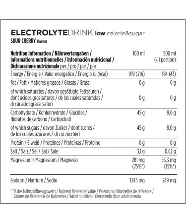 Buy Powerbar Electrolyte Drink - Sour Cherry 1000ml | Isotonic Sports Drink | No Sugar | 5 Electrolytes | C2MAX - International Shipping Available - Buy Online on GoSupps.com