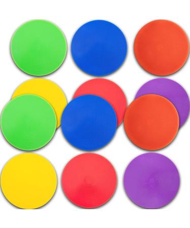 Non-Slip Rubber Spot Markers 10 Inch - Set of 12 for Football & Basketball Training - Buy Online on GoSupps.com