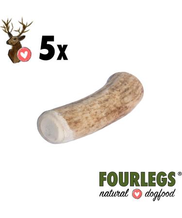 Buy Fourles Natural Kausnack for Dogs - 100% Deer Antler Chews M Size (5-Pack) - Nutrient-Rich Durable Chewing Treats - Buy Online on GoSupps.com