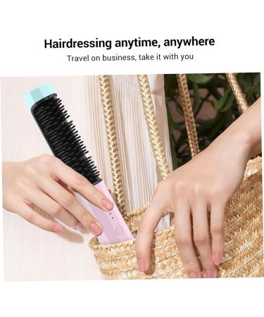 Portable Cordless Hair Straightener Comb - 3 Temp Settings Auto-Off Anti-Scald | Ideal for Women - 40 Mins Battery Life - Buy Online on GoSupps.com