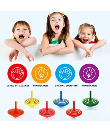 30 Colorful Wooden Circle Toys for Kids | Party Bag Fillers & Birthday Gifts - Buy Online on GoSupps.com