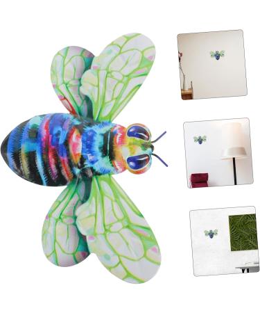 LIFKICH Iron Bee Wall Hanging Decor Bee Wall Decor Home Ornament Bees Wall Art Bees Wall Sculpture Scene Pendant Bees Art Wall Decoration Decorations for Fence Metal Wall Outdoor 19.00X13.00X0.50CM Green - Buy Online on GoSupps.com