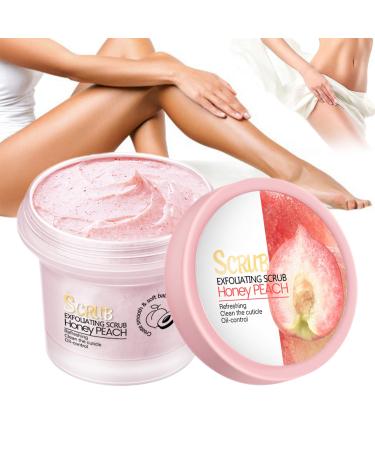 Peach Brightening Body Scrub, Peach Exfoliating Body Scrub, Peach Smooth & Firming Body Scrub, Exfoliating Body Scrub (1 Piece)