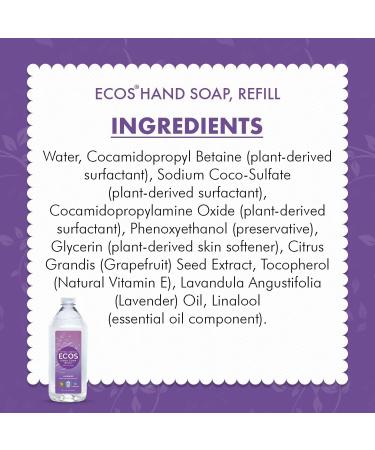 Earth Friendly Products - Rejuvenate Your Hands with Plant-Based Goodness: Lavender Hand Soap Refill (2 Pack - 32 oz Each) - Buy Online on GoSupps.com