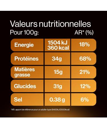 HiPRO Barre Prot in e Banane & Beurre de Cacahu te 45g Riche en Prot ines Magn sium & Vitamine B9 - Pack de 12 - Buy Online on GoSupps.com
