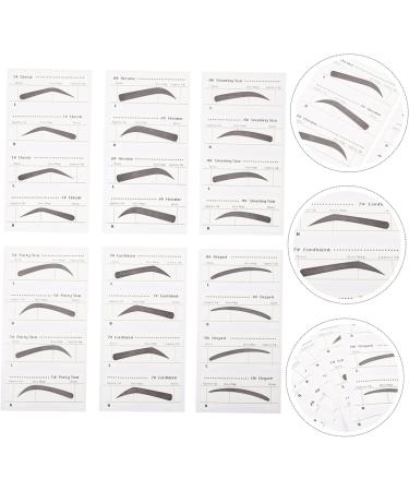 DOITOOL Women Eyebrow Stencil 6 Pcs Stickers Brow Stencil Ruler Disposable Eyebrow Stencil Eyebrow Card Miss Micro Edge Girl - Buy Online on GoSupps.com