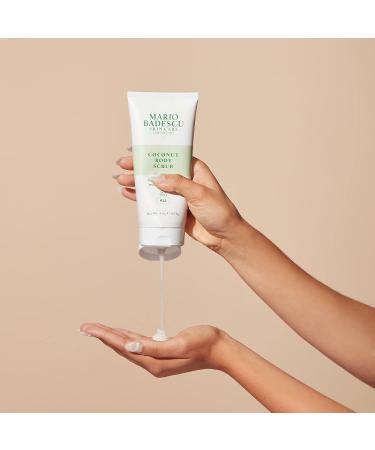Mario Badescu Coconut Body Scrub 6 OZ | Softening Scrub for All Skin Types | Niacinamide & Salicylic Acid Formula | International Shipping Available - Buy Online on GoSupps.com