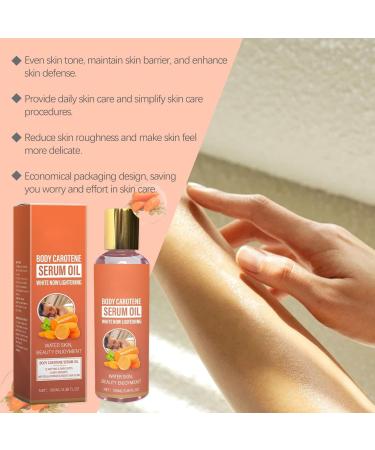 Whitening Oil Super Whitening Oil Body Skin Lightening Carrot Oil Korean Essential Oil Whitening And Freckle Removing Essence Facial Oil Dark Spot Corrector Serum For Face & Body (1) - Buy Online on GoSupps.com