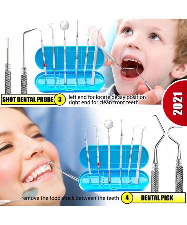Professional Dental Hygiene Kit - Stainless Steel Teeth Cleaning Tools for Plaque and Tartar Removal, Oral Care Set with Scraper, Scaler, Pick - Includes Case - Buy Online on GoSupps.com