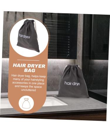 Baluue 1pc Hair Dryer Storage Bag Travel Hair Dryer Grey Backpack Black Backpack Pouch Dark Grey Canvas - Buy Online on GoSupps.com
