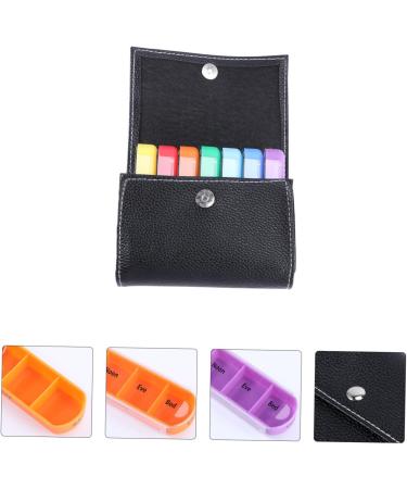 FRCOLOR 7-Day Travel Medicine Kit - Portable Leather Organizer for Daily Medication | Luggage Friendly Travel Gear - Buy Online on GoSupps.com