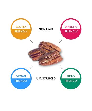 KBosh Keto Candied Pecans - Original Sweet 2 Pack | Low Carb Snacks with No Added Sugar - Buy Online on GoSupps.com