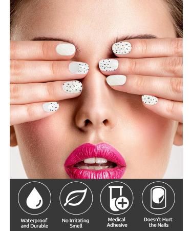 Kalolary Gel Nail Polish Strips 32PCS Nail Gel Art Sticker Waterproof Full Nail Wraps Decal Sets with Nail File and Stick for Women Girls Nail Art Decor (UV/LED Lamp Required) (A) - Buy Online on GoSupps.com