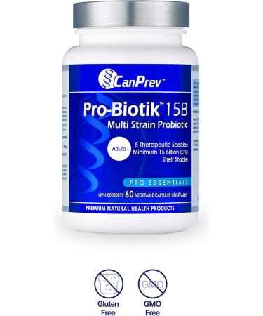 CanPrev Pro-Biotik 15B | 60 V-Caps I Helps Restore Natural Gut Flora - Buy Online on GoSupps.com