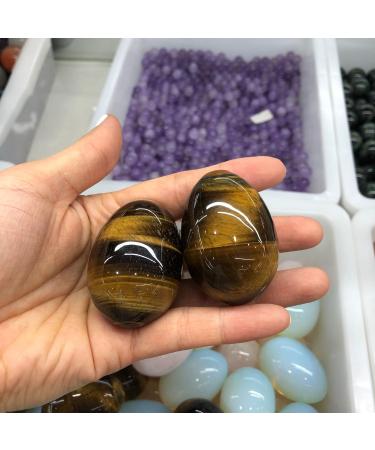 Specimen Dark Yellow Tiger Eye Quartz Crystal Egg 5cm - Buy Online on GoSupps.com