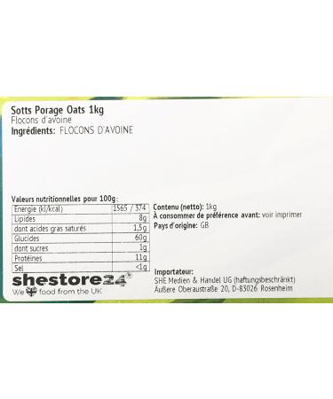 Scott s Porage Oats Porridge 1000g import s de Shestore24 - Buy Online on GoSupps.com