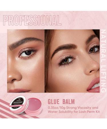 PERMANIA Lash Lift Balm Glue - 0.35oz/10g Strong Viscosity Adhesive for Lash Perm Kit (Rose) - Buy Online on GoSupps.com