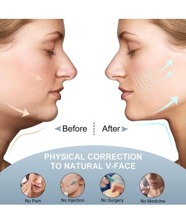 JUSRON Double Chin Reducer V Line Face Lifting Tape - Silicone Chin Strap for Men and Women - Buy Online on GoSupps.com
