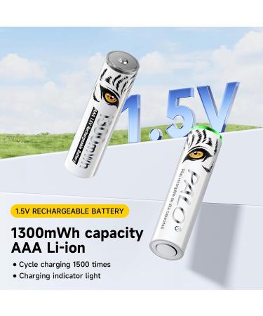 AAA Rechargeable Batteries 4 Pack - 1300mAh High-Capacity for Household & Business Devices | International Shipping - Buy Online on GoSupps.com