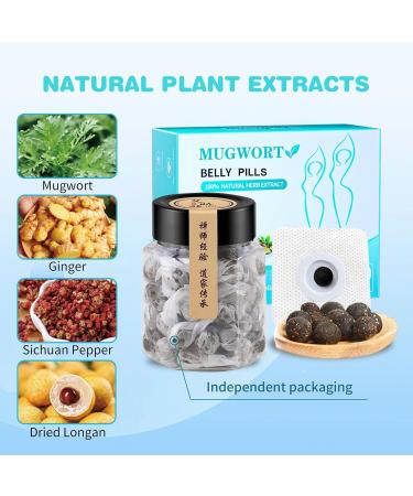 Mugwort Belly Pills for Men & Women - Natural Plant Extracts for Comfort & Ease - Buy Online on GoSupps.com