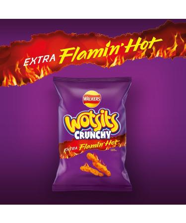 Wotsits Crunchy Extra Flamin' Hot Sharing Bag 130g 130 g (Pack of 1) - Buy Online on GoSupps.com