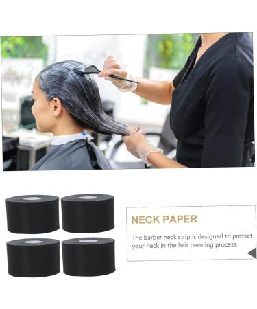 Beaupretty 4rouleaux Papier De Protection Pour Cou De Coiffeur lastique Pour Salon De Coiffure Pour Couper Et Colorer Cheveux Noir - Buy Online on GoSupps.com