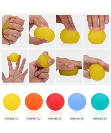 3 Finger Ball Exerciser Stress Relief Ball Multiple Resistance Therapy Exercise Gel Squeeze Balls Kits for Hand Finger Wrist Muscles(Green) - Buy Online on GoSupps.com