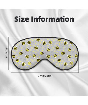 Buy Adjustable Bumble Bees & Daisies Sleep Mask | Soft Double-Sided Eye Covers for Comfortable Sleep | Reduce Eye Edema & Perfect Shading - International Shipping Available - Buy Online on GoSupps.com