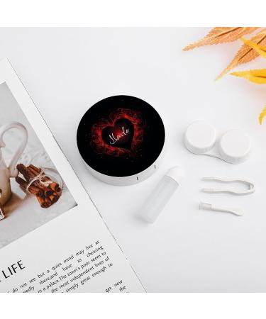 Love Red Heart Contact Lens Travel Kit - Portable Cute Contact Box with Mirror for Daily Outdoor Use - Buy Online on GoSupps.com