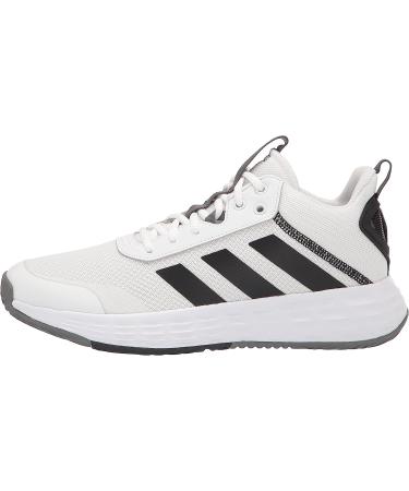 adidas Men's Own The Game 2.0 Basketball Shoe - White/Black/Grey (Size 12) - Buy Online on GoSupps.com