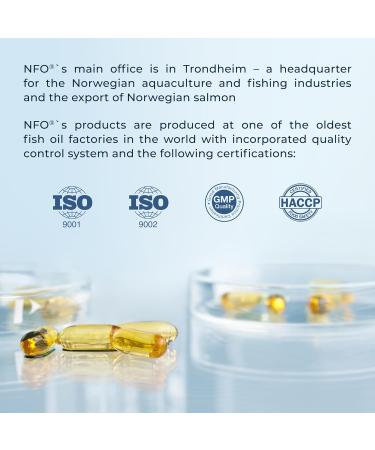 NFO Omega 3 Forte 360 Capsules Norwegian Fish Oil with high Concentration of EPA:DHA Formula with Vitamin E Natural Complex for Adults and Kids +3 Years Made in Norway from Freshly Caught Wild Fish 1 count (Pack of 360) - Buy Online on GoSupps.com