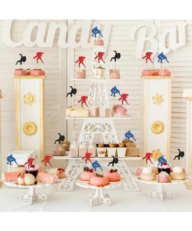 Maicaiffe Wrestling Cupcake Toppers Boy Man Wrestler Birthday Cupcake Toppers Adults Birthday Wrestling Happy Birthday Party Dessert Decors Sport Party Decorations 24Pcs Glitter - Buy Online on GoSupps.com
