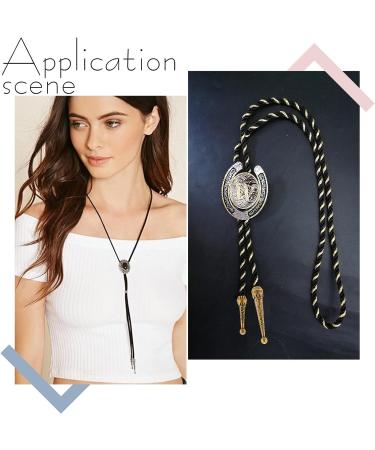 PandaHall 28pcs Bolo Tie Tips Replacement End Caps - 4 Style Alloy Long Bolo Cap Buckle Fashion Findings for DIY Crafts - 4mm/5.5mm Inner Diameter - Buy Online on GoSupps.com