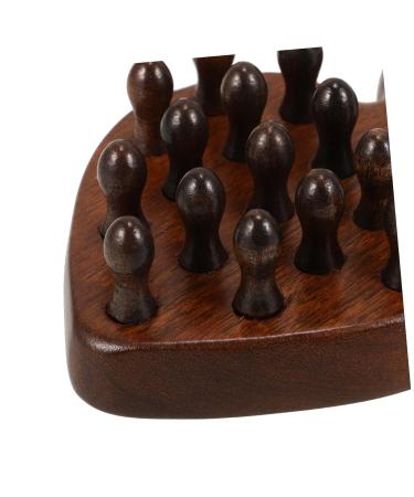 Anneome Wide Comb for Curly Hair - No Static Portable Wooden Ridge Comb for Scalp Care | 12.10x8.50cm Brown - Buy Online on GoSupps.com