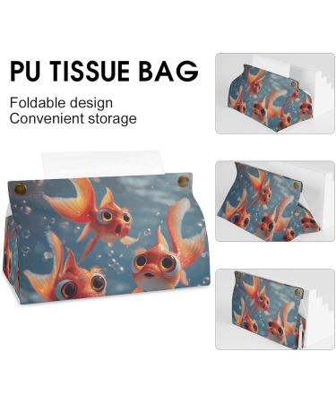 Tissue Box Cover Tissue Box Holder Big Eyes Goldfish Print Tissue Holder Travel Tissue Packs Facial Paper Holder Decorative Holder - Buy Online on GoSupps.com