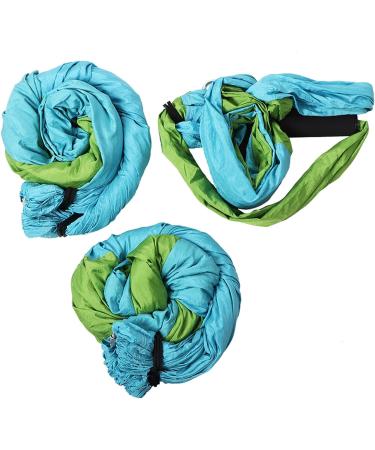 Cocoarm Anti-Heavy Aerial Yoga Hammock Fitness Swing with Straps Handles & Instructions | Sky Blue & Fruit Green - Buy Online on GoSupps.com