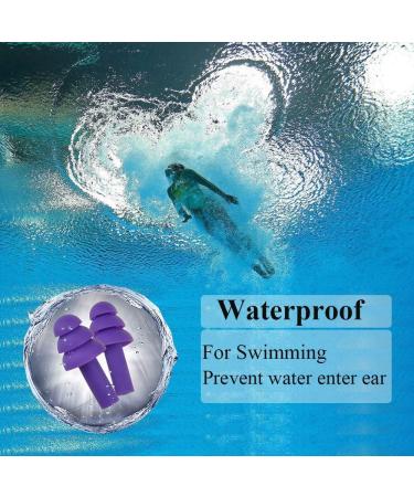 iMapo 10 Pairs Reusable Silicone Earplugs Noise Cancelling Waterproof Ear Plugs Sound Blocking with 10 Carry Case for Swimming Sleeping Concerts Loud Events and Travel 10 Assorted Colors - Buy Online on GoSupps.com