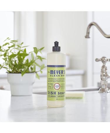 Mrs. Meyer's Liquid Dish Soap - Biodegradable Lemon Verbena, 16 fl oz (Pack of 3) - Buy Online on GoSupps.com