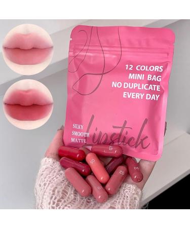  Generisch Mini Velvet Lipstick Set 12 Colors Non-fading Waterproof for Mother Wife Girlfriend Daughter - Buy Online on GoSupps.com