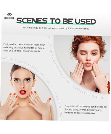 20pcs Christmas Xmas Heart Shaped Nail Art Ornaments DIY Nail Decorations Heart Decor Nail Art Decoration Nail Charms for Fake Nails Manicure Supplies Heart-Shaped Trinkets gem - Buy Online on GoSupps.com